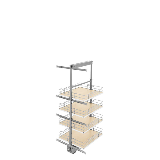 Rev-A-Shelf - Adjustable Solid Surface Pantry System for Tall Pantry Cabinets - 5343-19-MP