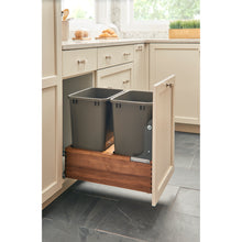 Load image into Gallery viewer, Rev-A-Shelf - Walnut Bottom Mount Pull Out Waste/Trash Container - 4WC-WN-1550DM1-SC  Rev-A-Shelf   