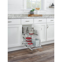 Load image into Gallery viewer, Rev-A-Shelf - Two-Tier Bottom Mount Pull Out Steel Wire Organizer - 5WB2-1218CR-1  Rev-A-Shelf   