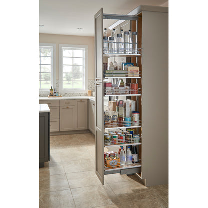 Rev-A-Shelf - Adjustable Solid Surface Pantry System for Tall Pantry Cabinets - 5343-08-GR