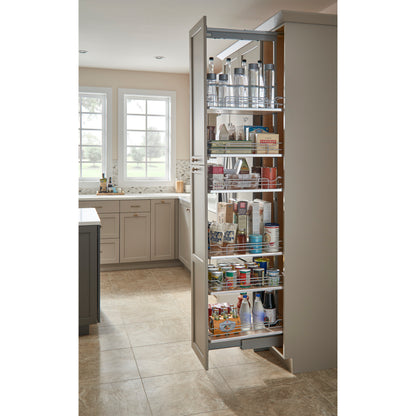 Rev-A-Shelf - Adjustable Solid Surface Pantry System for Tall Pantry Cabinets - 5343-08-MP