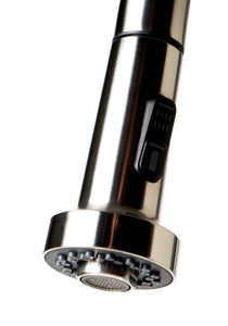 Brushed Nickel Sensor Gooseneck Pull Down Kitchen Faucet Kitchen Faucet ALFI brand   
