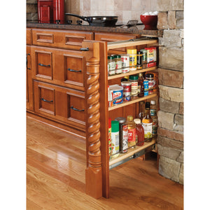 Rev-A-Shelf - Wood Base Filler Pull Out Organizer for New Kitchen Applications - 432-BF-6C  Rev-A-Shelf   
