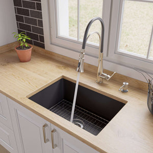 Alfi Brand 27" x 18" Fireclay Undermount / Drop In  Kitchen Sink - ABF2718UD Kitchen Sink ALFI brand   