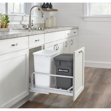 Load image into Gallery viewer, Rev-A-Shelf - Aluminum Pull Out Trash/Waste and Compost Container w/Soft Close - 5349-18CKBK-2  Rev-A-Shelf   