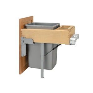 Rev-A-Shelf - Wood Top Mount Pull Out Trash/Waste Container w/Soft Close/Open - 4WCTM-RM-1850DM-1  Rev-A-Shelf   