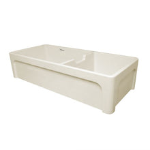 Load image into Gallery viewer, Whitehaus Farmhaus Fireclay Large Reversible Sink and Small Bowl Kitchen Sinks Whitehaus   