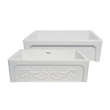 Load image into Gallery viewer, Whitehaus Glencove St. Ives 33&quot; Front Apron Fireclay Sink Kitchen Sinks Whitehaus White  