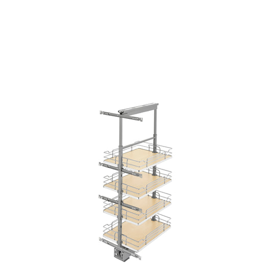 Rev-A-Shelf - Adjustable Solid Surface Pantry System for Tall Pantry Cabinets - 5343-16-MP