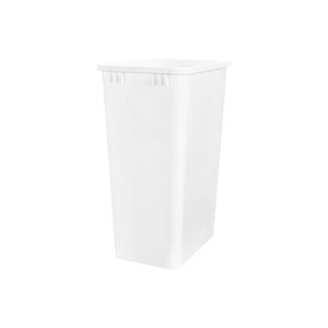 Rev-A-Shelf - Polymer Replacement 50qt Waste/Trash Container for Rev-A-Shelf Pull Outs - RV-50-52  Rev-A-Shelf White  