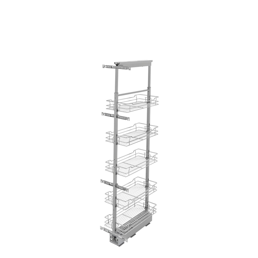 Rev-A-Shelf - Adjustable Pantry System for Tall Pantry Cabinets - 5758-10-CR-1  Rev-A-Shelf 10.25 inches  