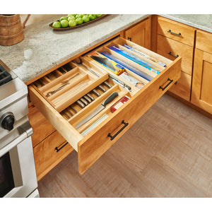 Rev-A-Shelf - Wood Base Cabinet Two-Tier Replacement Drawer System (No Slides) - 4WTCD-36H-1  Rev-A-Shelf   