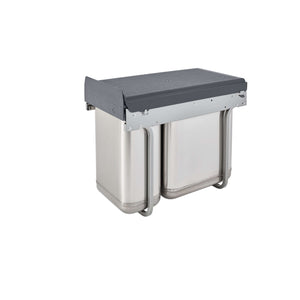 Rev-A-Shelf - Stainless Steel Undersink Double Waste Container - 8-785-30-2SS  Rev-A-Shelf Default Title  