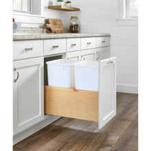 Load image into Gallery viewer, Rev-A-Shelf - Wood Bottom Mount Pull Out Waste/Trash Container w/Soft Close - 4VLWCSC-1835DM-2  Rev-A-Shelf   