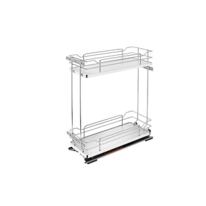 Rev-A-Shelf - Two-Tier Sold Surface Pull Out Organizers w/Soft Close - 5322-BCSC-8-GR  Rev-A-Shelf 8.75 inches  